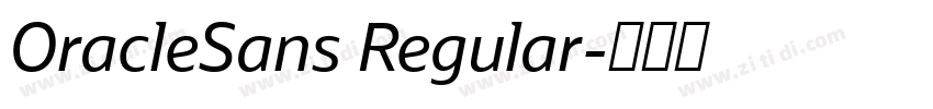 OracleSans Regular字体转换